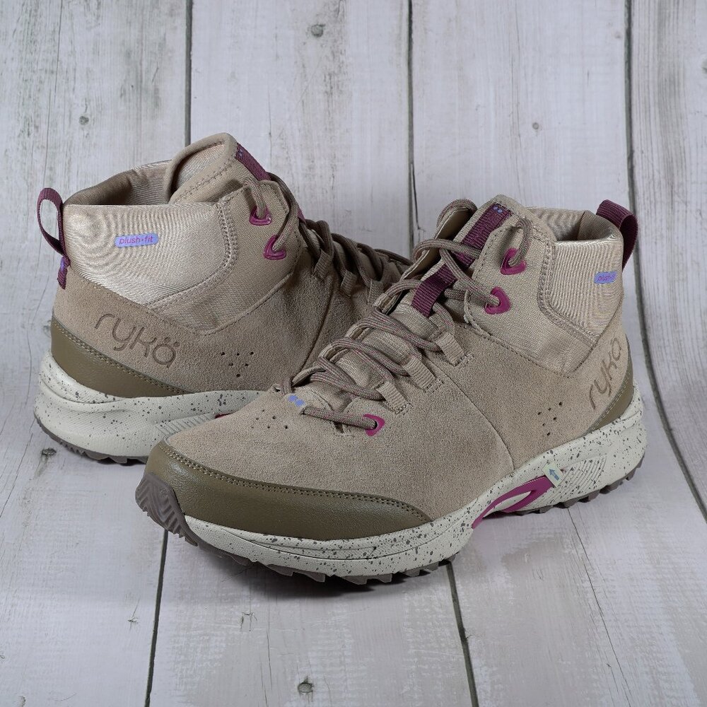 Ryka Summit Mid Women's Trail Hiking Shoes, Size: 9.5 Wide, Dark Brown